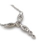 Charriol Diamond Pave Y Drop Necklace
